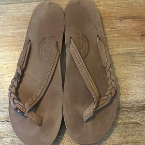 Rainbow Brown Sandals